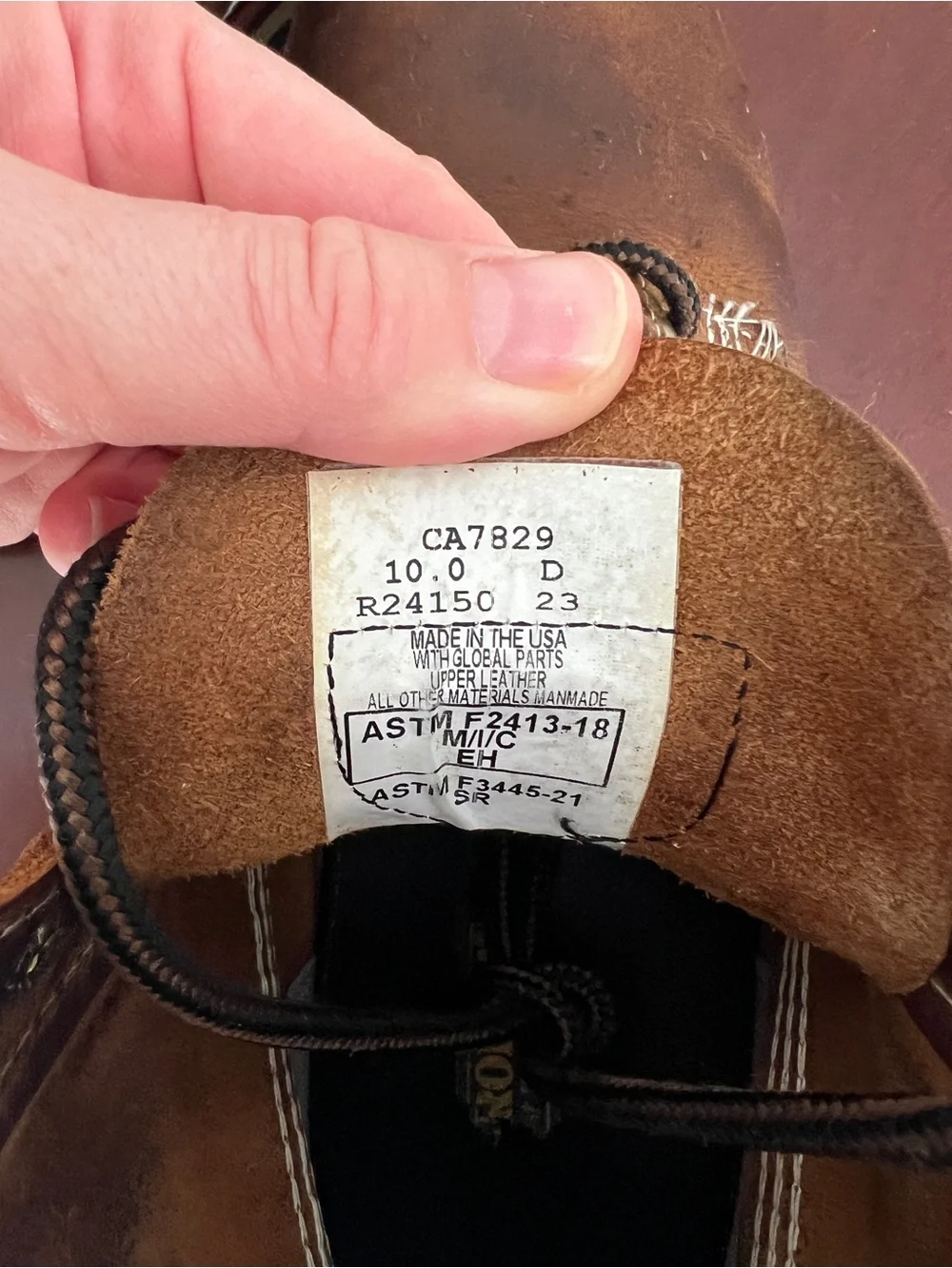 Carolina Boots Ferric Brown Steel-Toe 6